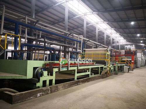 productielijn voor plafondplaten van minerale vezels