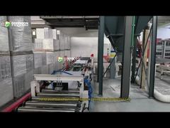 Volautomatische productielijn voor het coaten van gipskarton