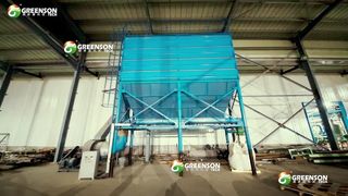 Machine voor het maken van akoestische plafonds met minerale vezels