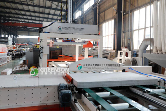 Goede prijs. Full Auto Gypsum Board Saw Line High Efficiency Dust Free Cutting For 1200 Mm*3000 Mm Boards online
