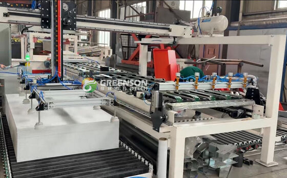 Goede prijs. Industrial Gypsum Board Saw Machine 3 Pieces/Minute Cutting Speed For 1200 Mm*2400 Mm Boards Dust Free Operation online