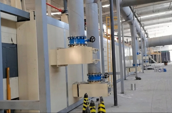 Machines voor de productie van steenwol voor de vervaardiging van platen van minerale wol