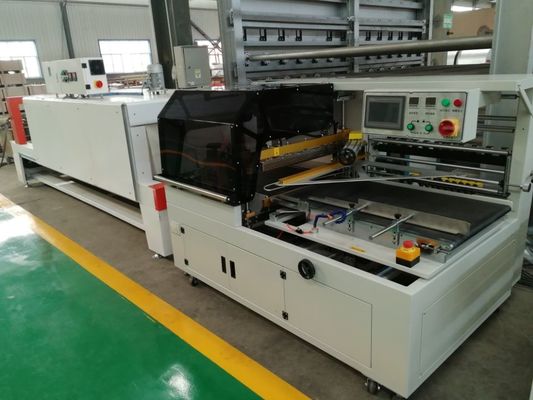 1200*600mm Volledig geautomatiseerde gips plafondtegels maken machine met waterlijm voor PVC-film