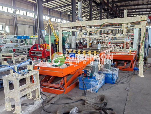 Goede prijs. Fully Automatic Lamination Machine for PVC Film Gypsum Board with 380V 50HZ Voltage and 2-6 Million Square Meters Capacity online