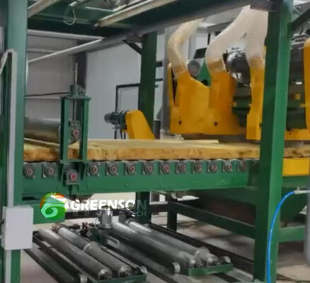 Goede prijs. Aangepaste Steenwol Productielijn met PLC Besturing 1,2 Meter Breedte en Gasoven voor Steenwolplaat Productie online