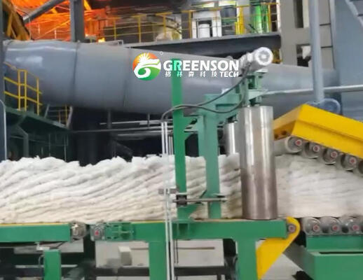 Goede prijs. Productielijn voor industriële hoogdichte steenwolplaten met 80-200 kg/m3 PLC-besturingssysteem voor de grondstofdichtheid en 380V/50Hz stroomvoorziening online