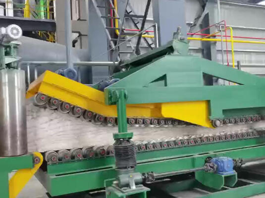 Goede prijs. Automatische productielijn voor steenwol met een capaciteit van 4-8 T/h PLC-besturing voor isolatieplaten van 30-200 mm dikte online