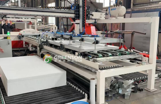 PLC Controlled High Capacity Gypsum Board Sawing Line With Dust Free Operation