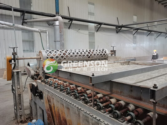 One-stop mineraal-akoestische plafondfabrieksoplossing 12 mm productielijn voor akoestische plafondtegels